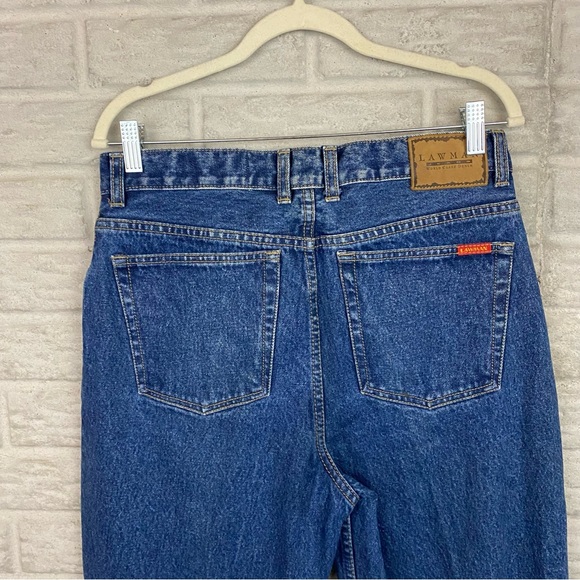 Vintage Lawman Jeans Women Size 12 High Waist Straight 90s Western Rodeo VTG - Picture 4 of 7